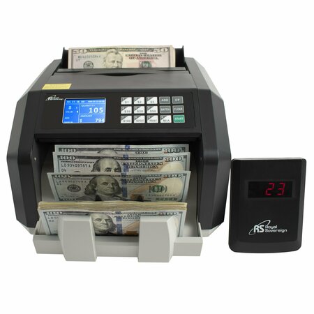 Royal Sovereign High Speed Bill Counter, Counterfeit Detection, Ext Display, Backload RBC-ES250